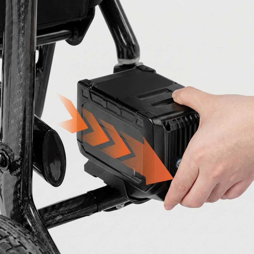 Carbon Elite Electric Power Chair – Ultra Lightweight Carbon Fiber Frame - Ghost Mobility