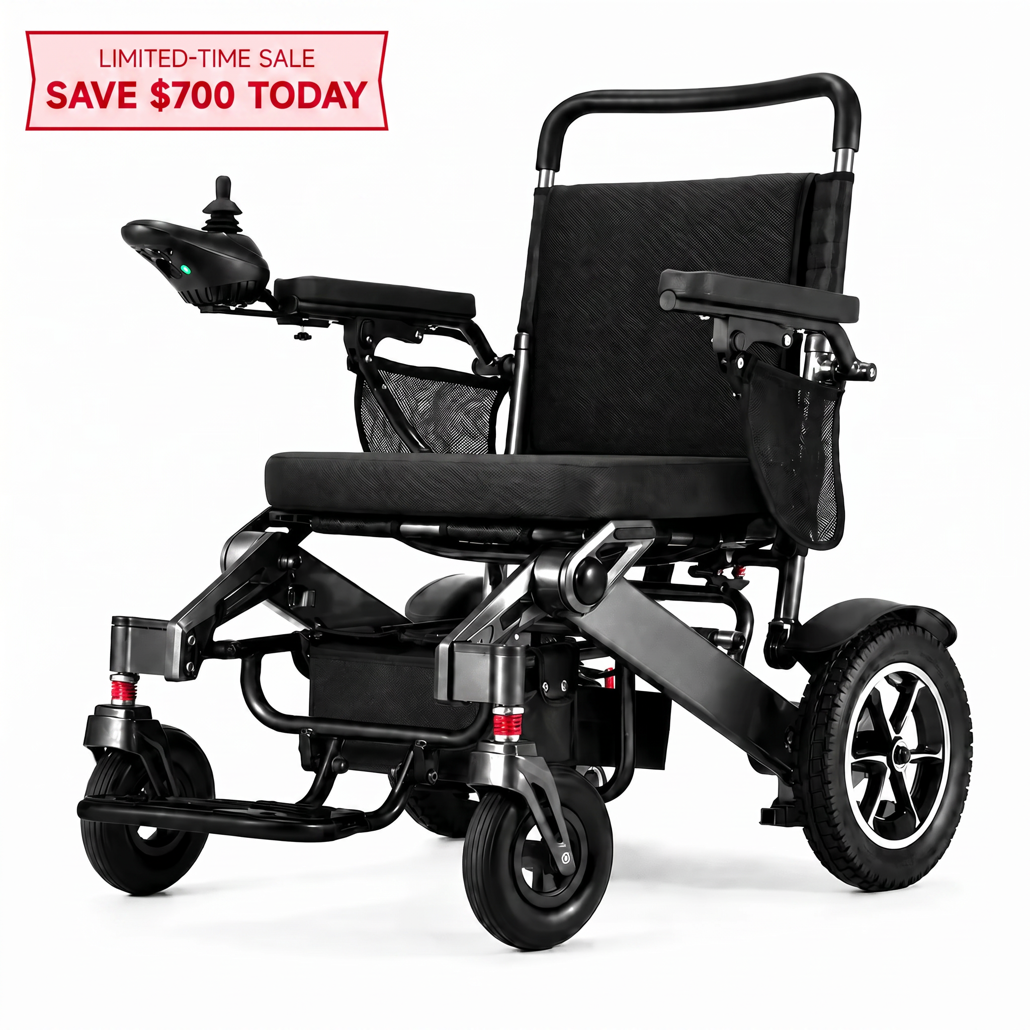 Premium Foldable Electric Power Chair - Long Range & Lightweight
